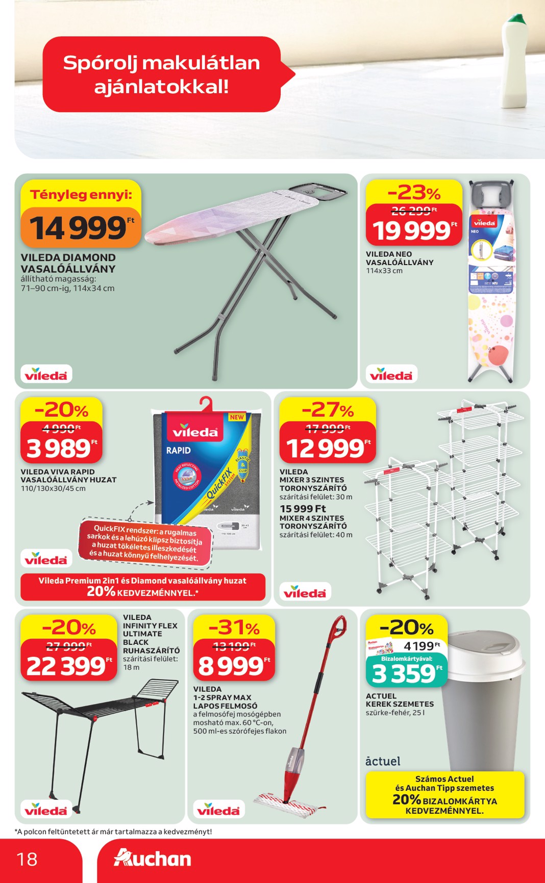 auchan - Aktuális Auchan - Drogéria ajánlataink szórólap érvényes hétfőtől 2026.05.04.-től szerdától 2026.05.20.-ig - page: 18