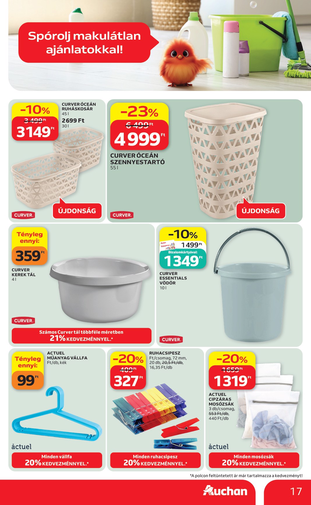 auchan - Aktuális Auchan - Drogéria ajánlataink szórólap érvényes hétfőtől 2026.05.04.-től szerdától 2026.05.20.-ig - page: 17