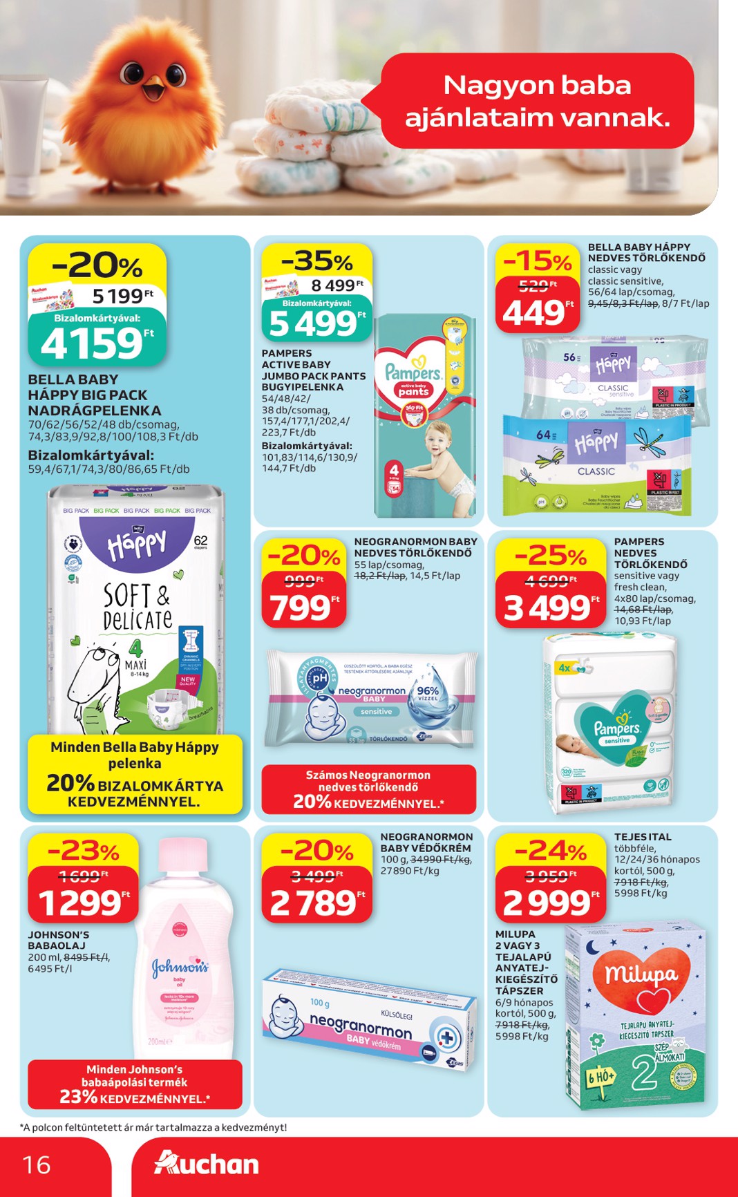 auchan - Aktuális Auchan - Drogéria ajánlataink szórólap érvényes hétfőtől 2026.05.04.-től szerdától 2026.05.20.-ig - page: 16