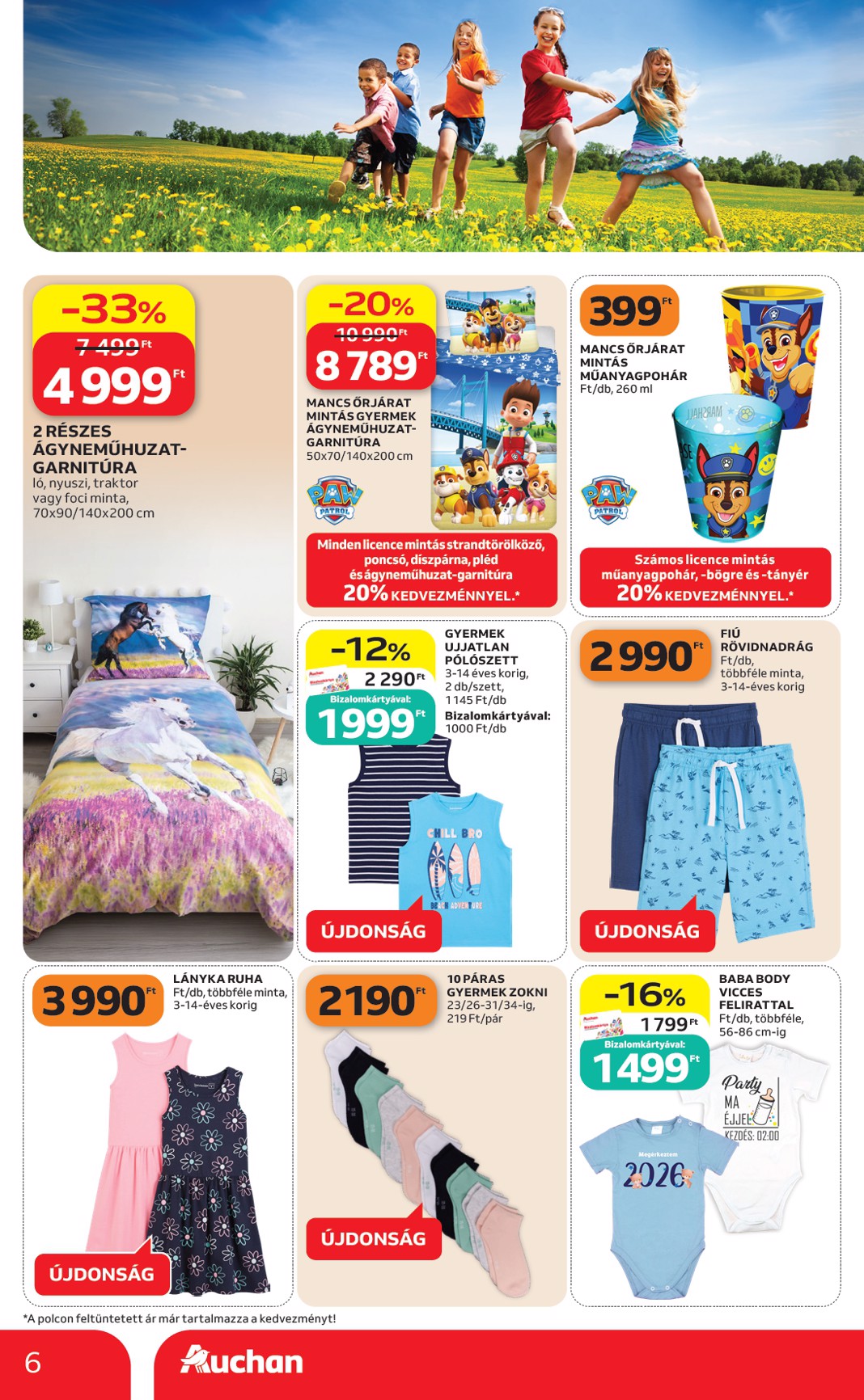 auchan - Aktuális Auchan - Gyereknapi ajánlataink szórólap érvényes csütörtöktől 2026.05.14.-től szerdától 2026.05.27.-ig - page: 6