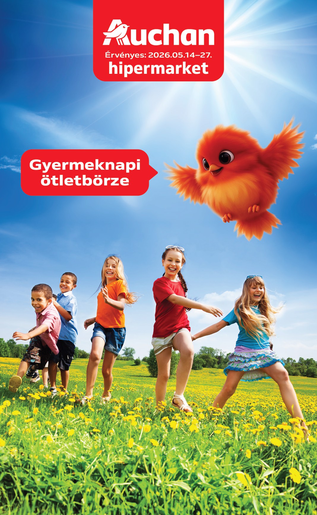 auchan - Aktuális Auchan - Gyereknapi ajánlataink szórólap érvényes csütörtöktől 2026.05.14.-től szerdától 2026.05.27.-ig