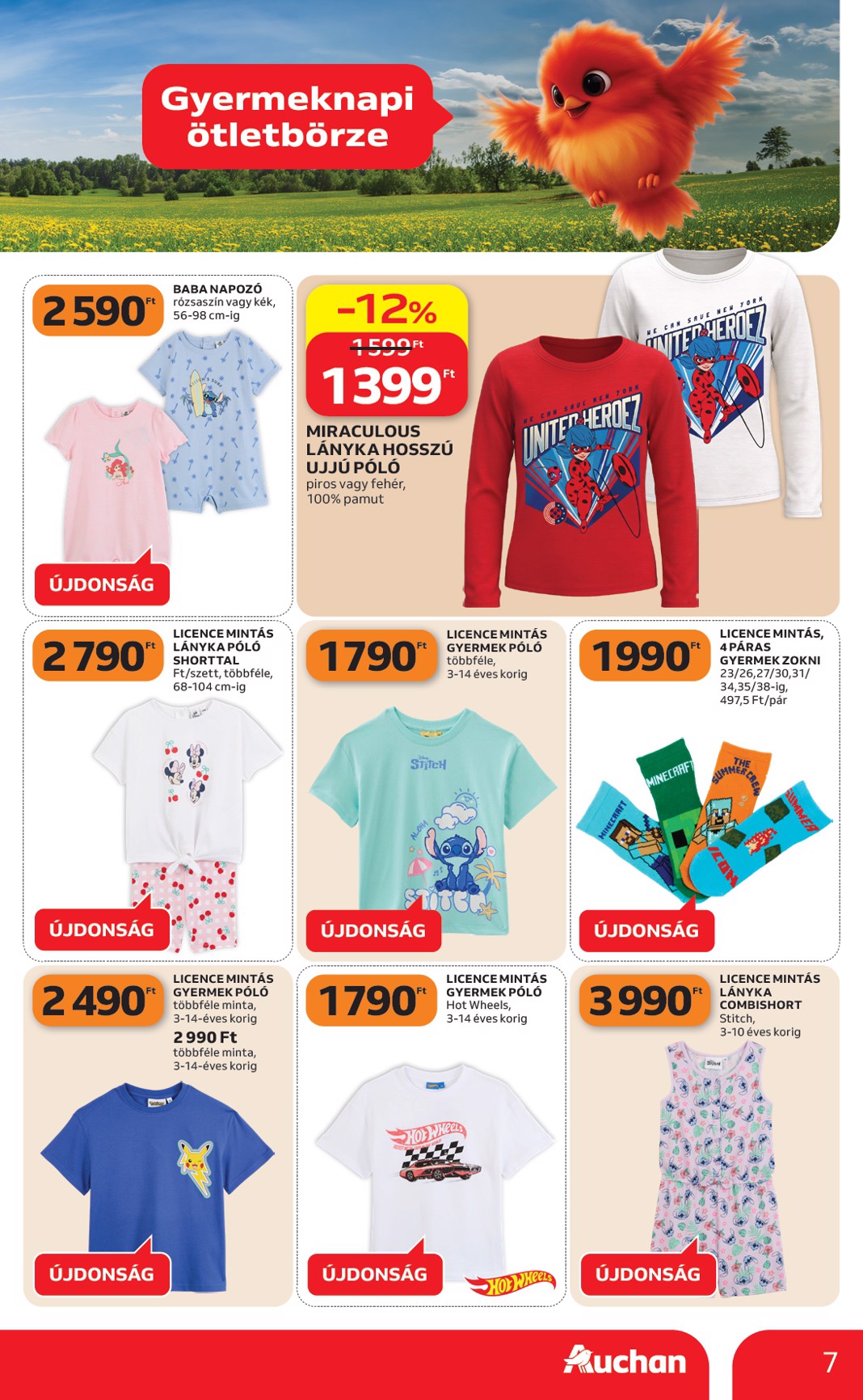 auchan - Aktuális Auchan - Gyereknapi ajánlataink szórólap érvényes csütörtöktől 2026.05.14.-től szerdától 2026.05.27.-ig - page: 7