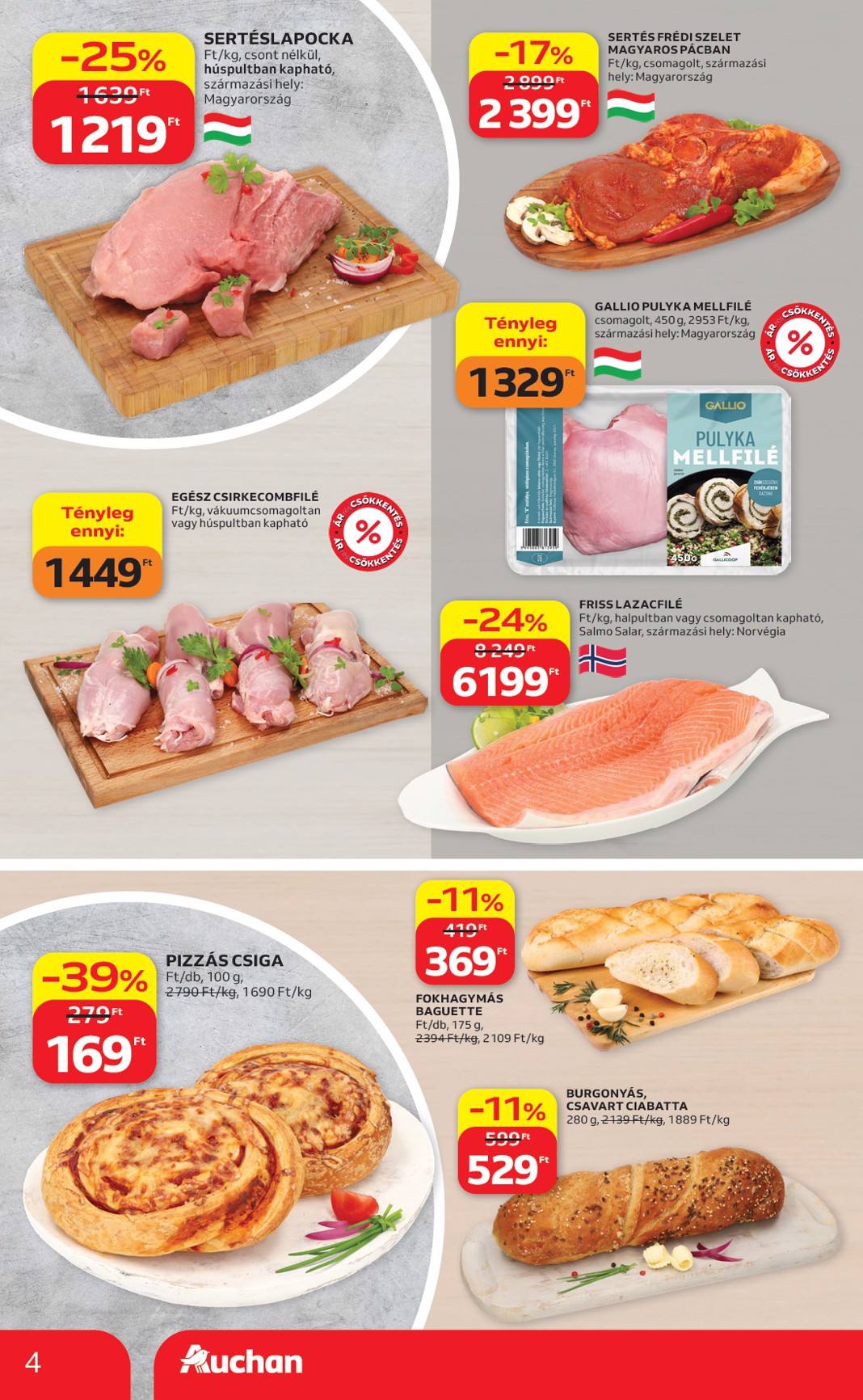 auchan - Aktuális Auchan szupermarket szórólap érvényes csütörtöktől 2026.05.14.-től szerdától 2026.05.20.-ig - page: 4