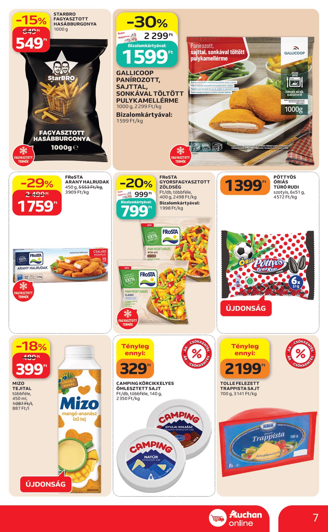 auchan - Aktuális Auchan szupermarket szórólap érvényes csütörtöktől 2026.05.14.-től szerdától 2026.05.20.-ig - page: 7