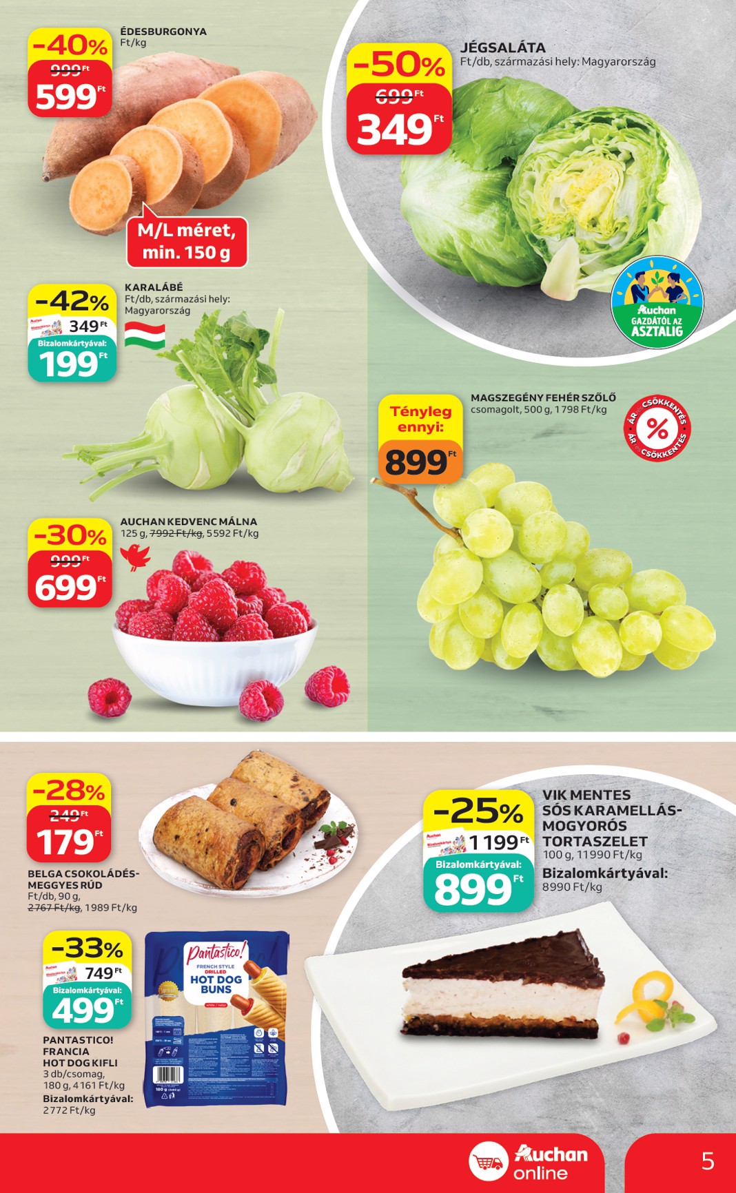 auchan - Aktuális Auchan szupermarket szórólap érvényes csütörtöktől 2026.05.14.-től szerdától 2026.05.20.-ig - page: 5
