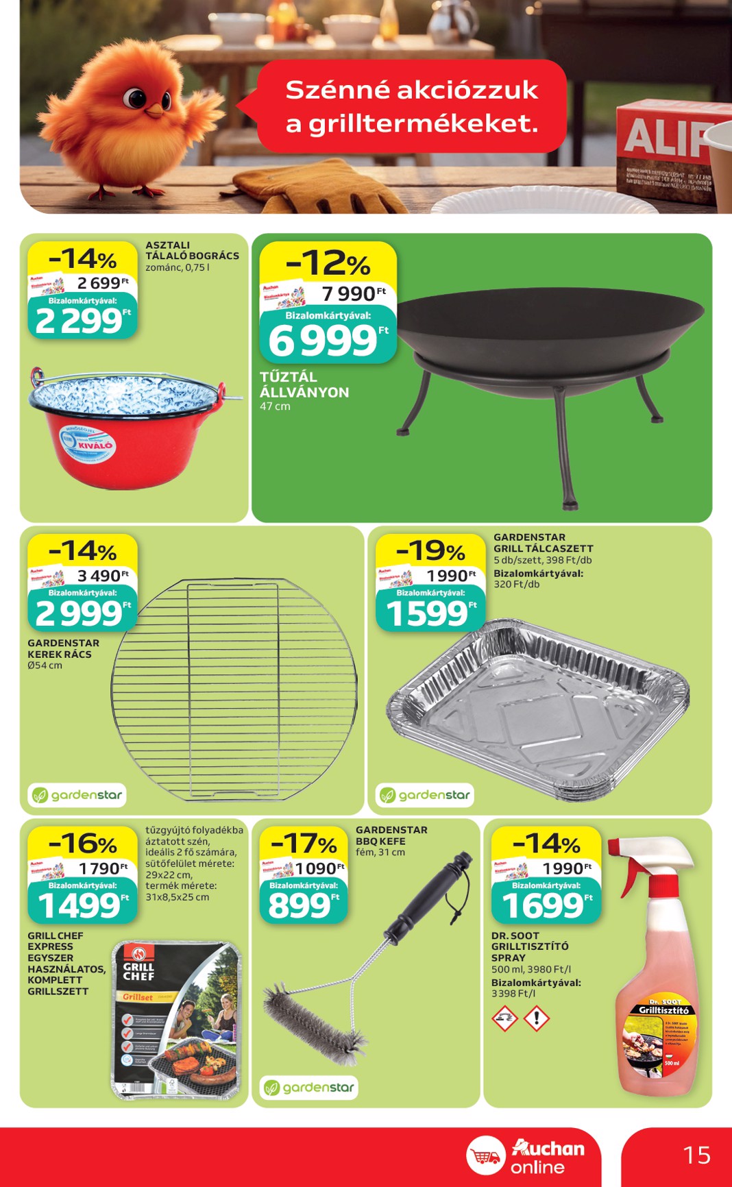 auchan - Aktuális Auchan szupermarket szórólap érvényes csütörtöktől 2026.05.14.-től szerdától 2026.05.20.-ig - page: 15
