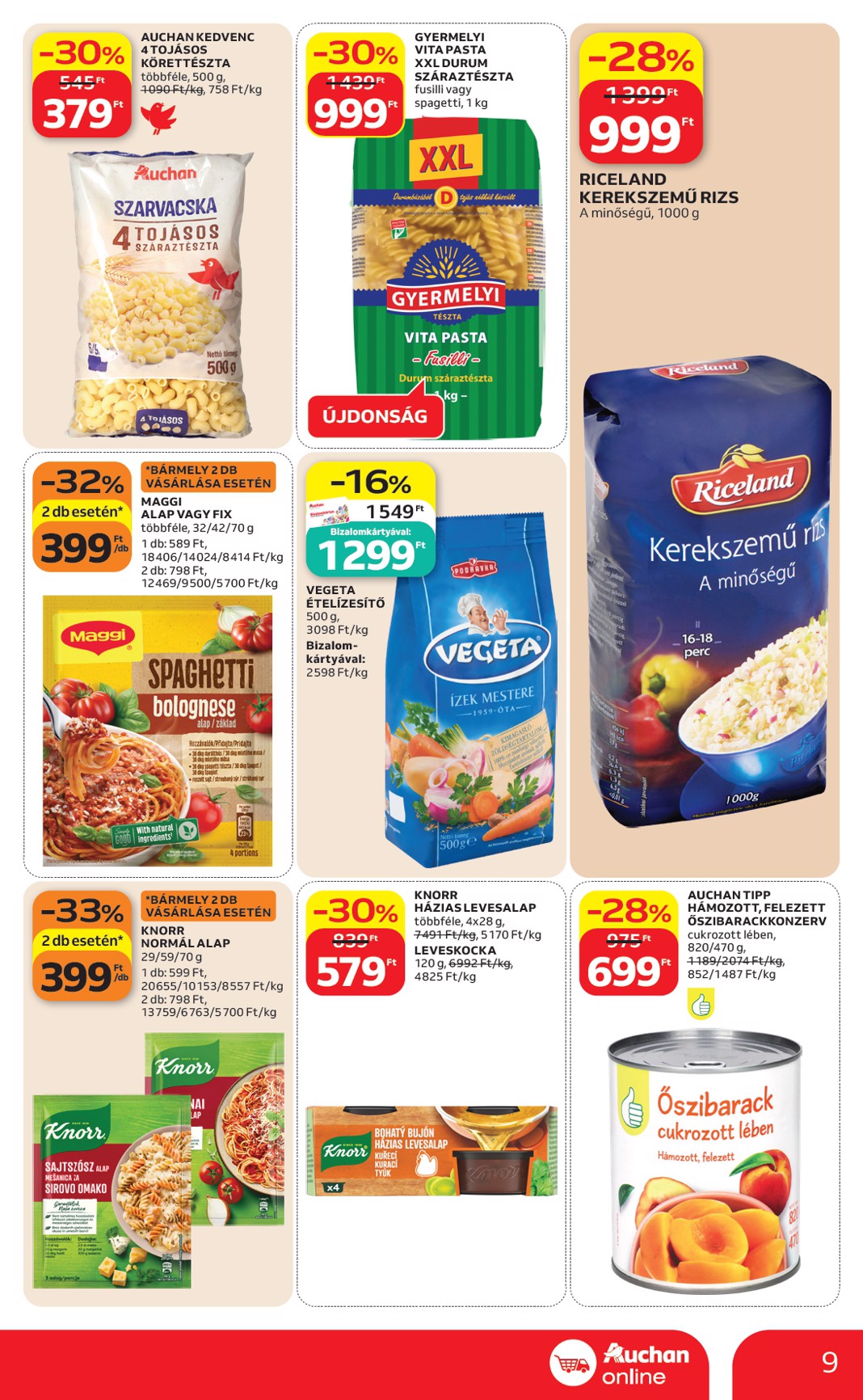 auchan - Aktuális Auchan szupermarket szórólap érvényes csütörtöktől 2026.05.14.-től szerdától 2026.05.20.-ig - page: 9