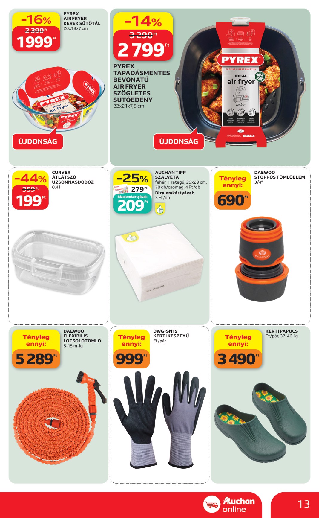 auchan - Aktuális Auchan szupermarket szórólap érvényes csütörtöktől 2026.05.14.-től szerdától 2026.05.20.-ig - page: 13