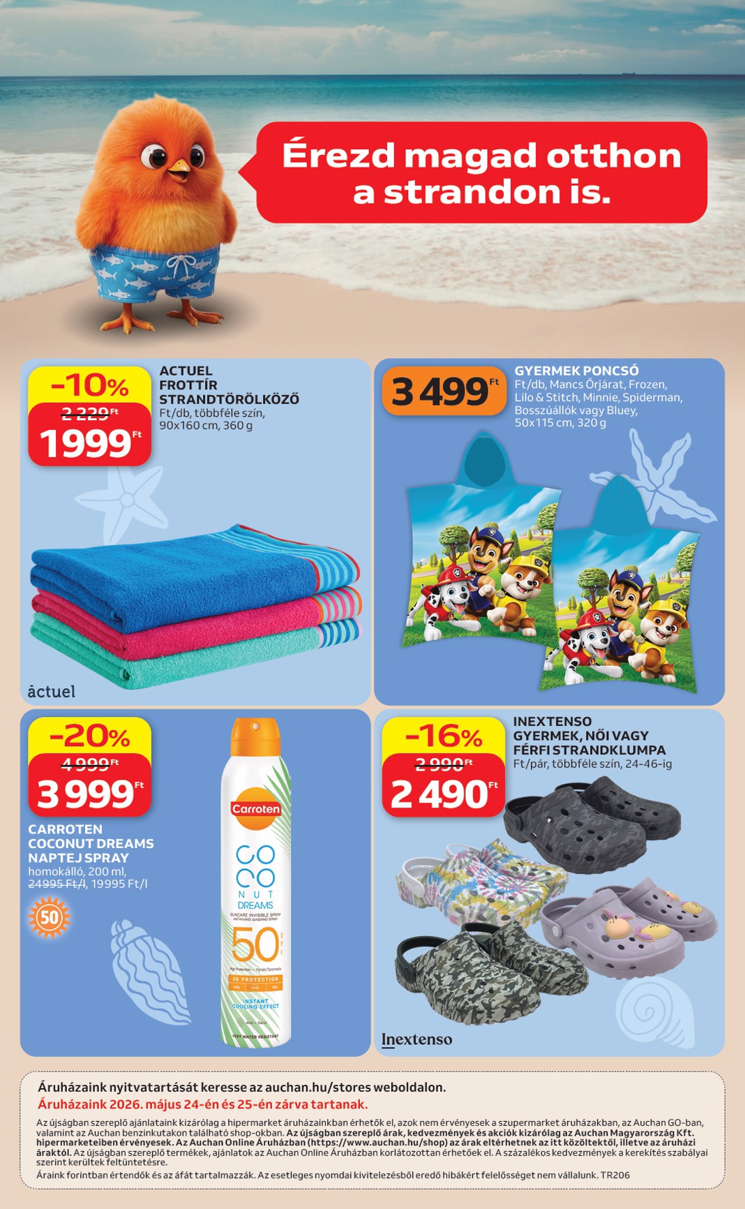 auchan - Aktuális Auchan - Induljon a starnd időszak! szórólap érvényes csütörtöktől 2026.05.14.-től szerdától 2026.05.27.-ig - page: 12
