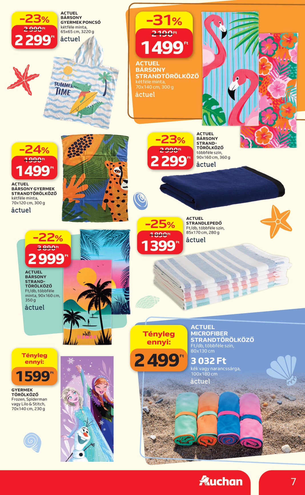 auchan - Aktuális Auchan - Induljon a starnd időszak! szórólap érvényes csütörtöktől 2026.05.14.-től szerdától 2026.05.27.-ig - page: 7