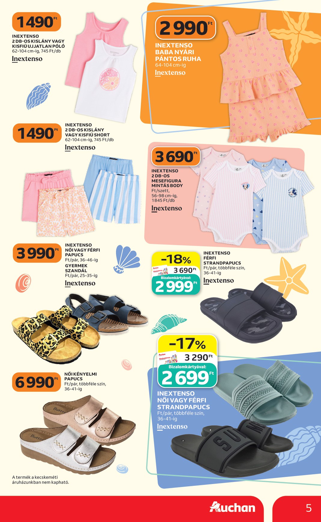 auchan - Aktuális Auchan - Induljon a starnd időszak! szórólap érvényes csütörtöktől 2026.05.14.-től szerdától 2026.05.27.-ig - page: 5
