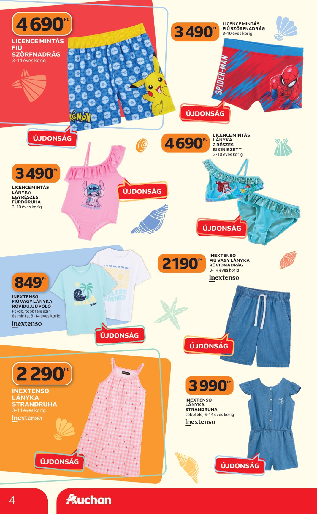 auchan - Aktuális Auchan - Induljon a starnd időszak! szórólap érvényes csütörtöktől 2026.05.14.-től szerdától 2026.05.27.-ig - page: 4