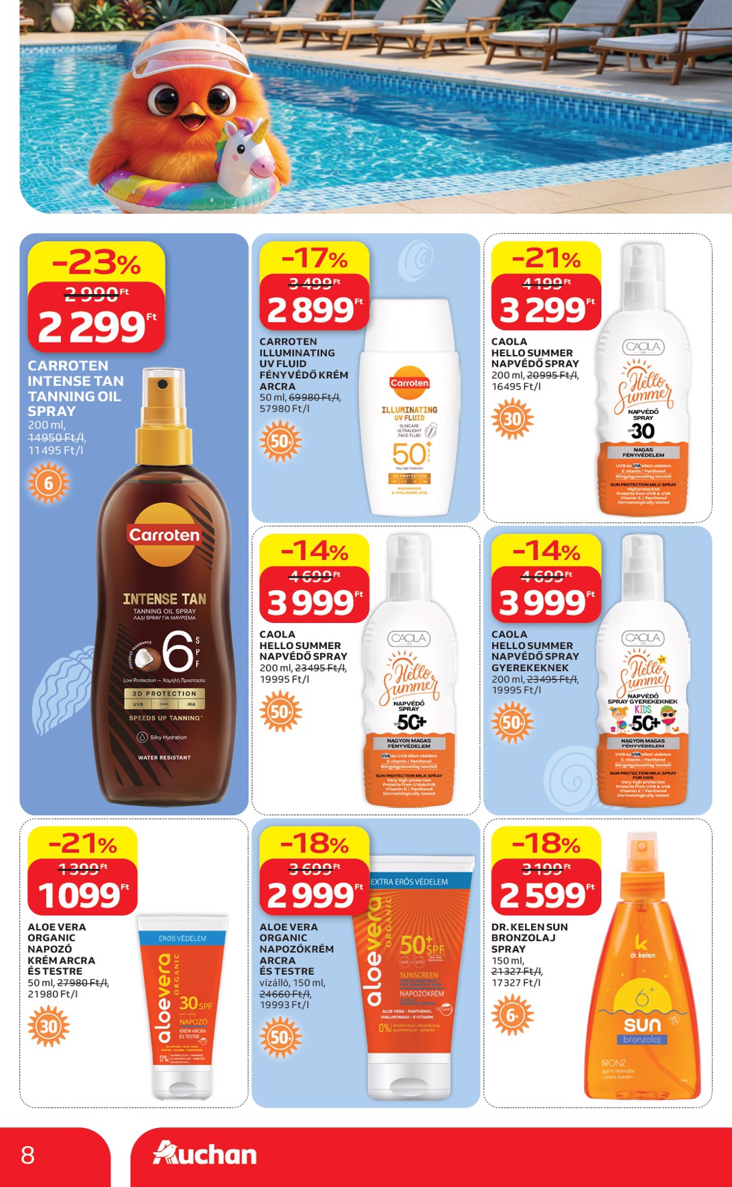 auchan - Aktuális Auchan - Induljon a starnd időszak! szórólap érvényes csütörtöktől 2026.05.14.-től szerdától 2026.05.27.-ig - page: 8