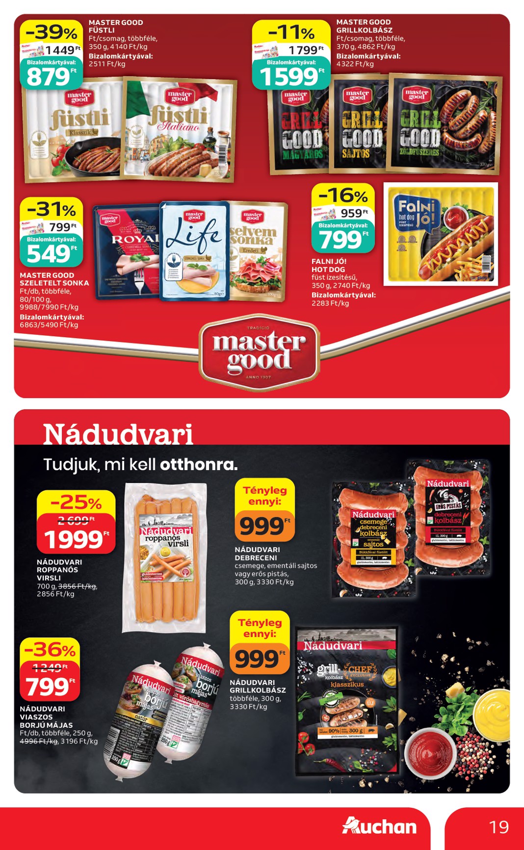 auchan - Aktuális Auchan Hipermarket szórólap érvényes csütörtöktől 2026.05.14.-től szerdától 2026.05.20.-ig - page: 19