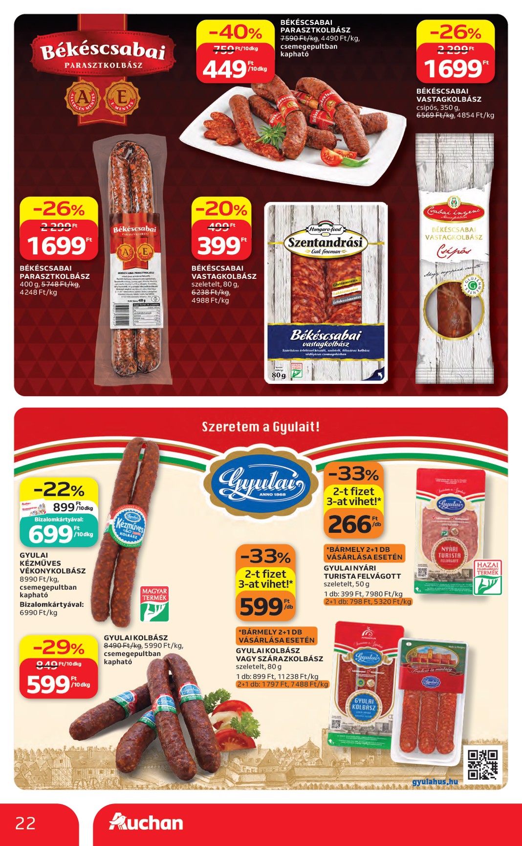 auchan - Aktuális Auchan Hipermarket szórólap érvényes csütörtöktől 2026.05.14.-től szerdától 2026.05.20.-ig - page: 22