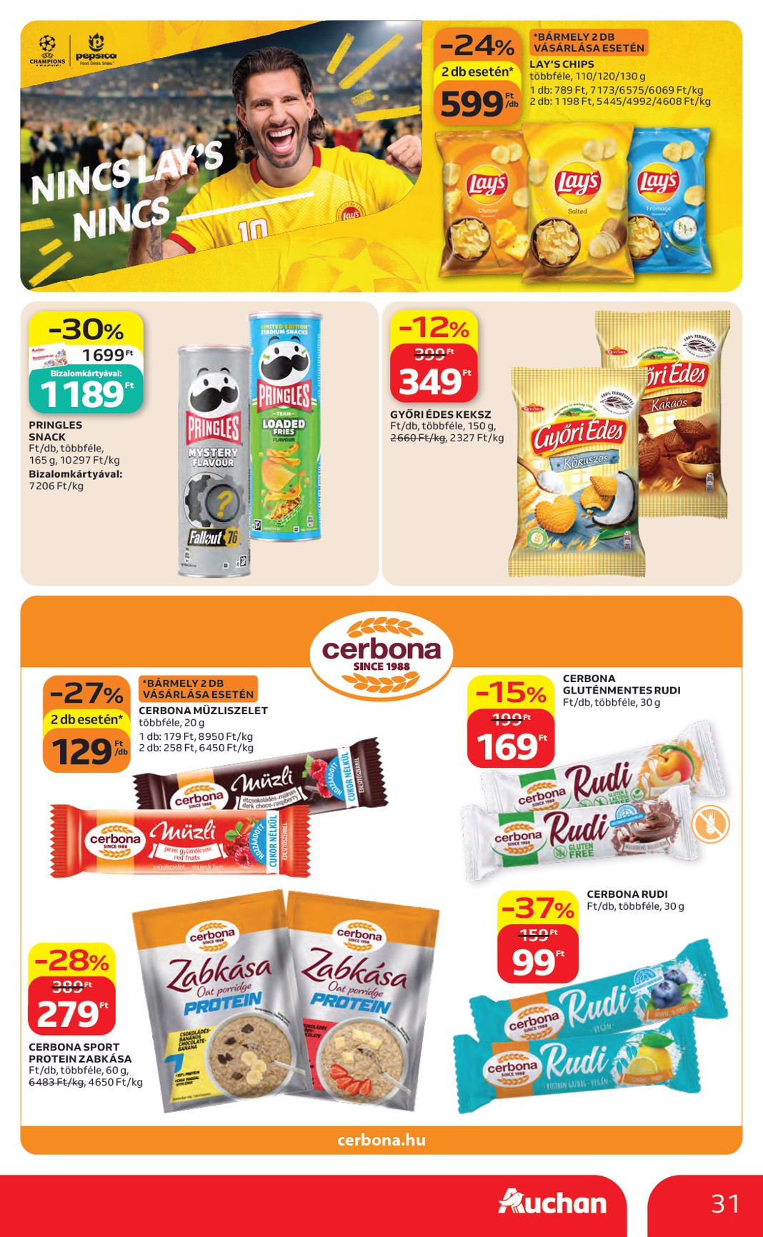 auchan - Aktuális Auchan Hipermarket szórólap érvényes csütörtöktől 2026.05.14.-től szerdától 2026.05.20.-ig - page: 31