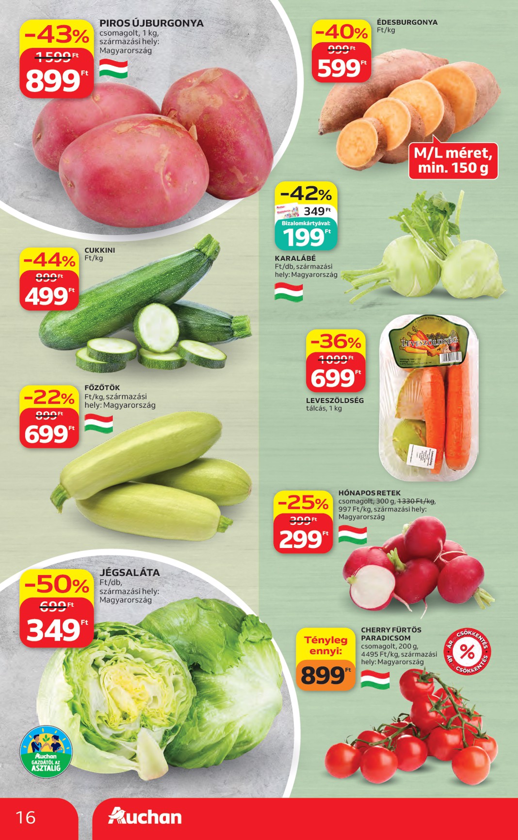 auchan - Aktuális Auchan Hipermarket szórólap érvényes csütörtöktől 2026.05.14.-től szerdától 2026.05.20.-ig - page: 16