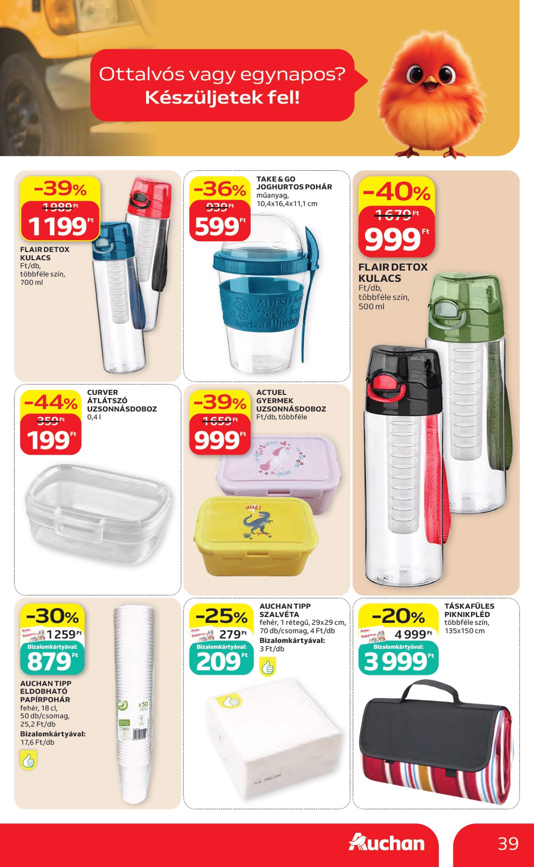 auchan - Aktuális Auchan Hipermarket szórólap érvényes csütörtöktől 2026.05.14.-től szerdától 2026.05.20.-ig - page: 39