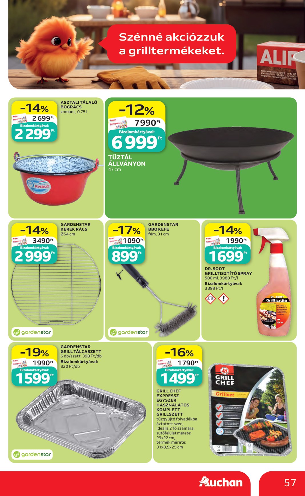 auchan - Aktuális Auchan Hipermarket szórólap érvényes csütörtöktől 2026.05.14.-től szerdától 2026.05.20.-ig - page: 57
