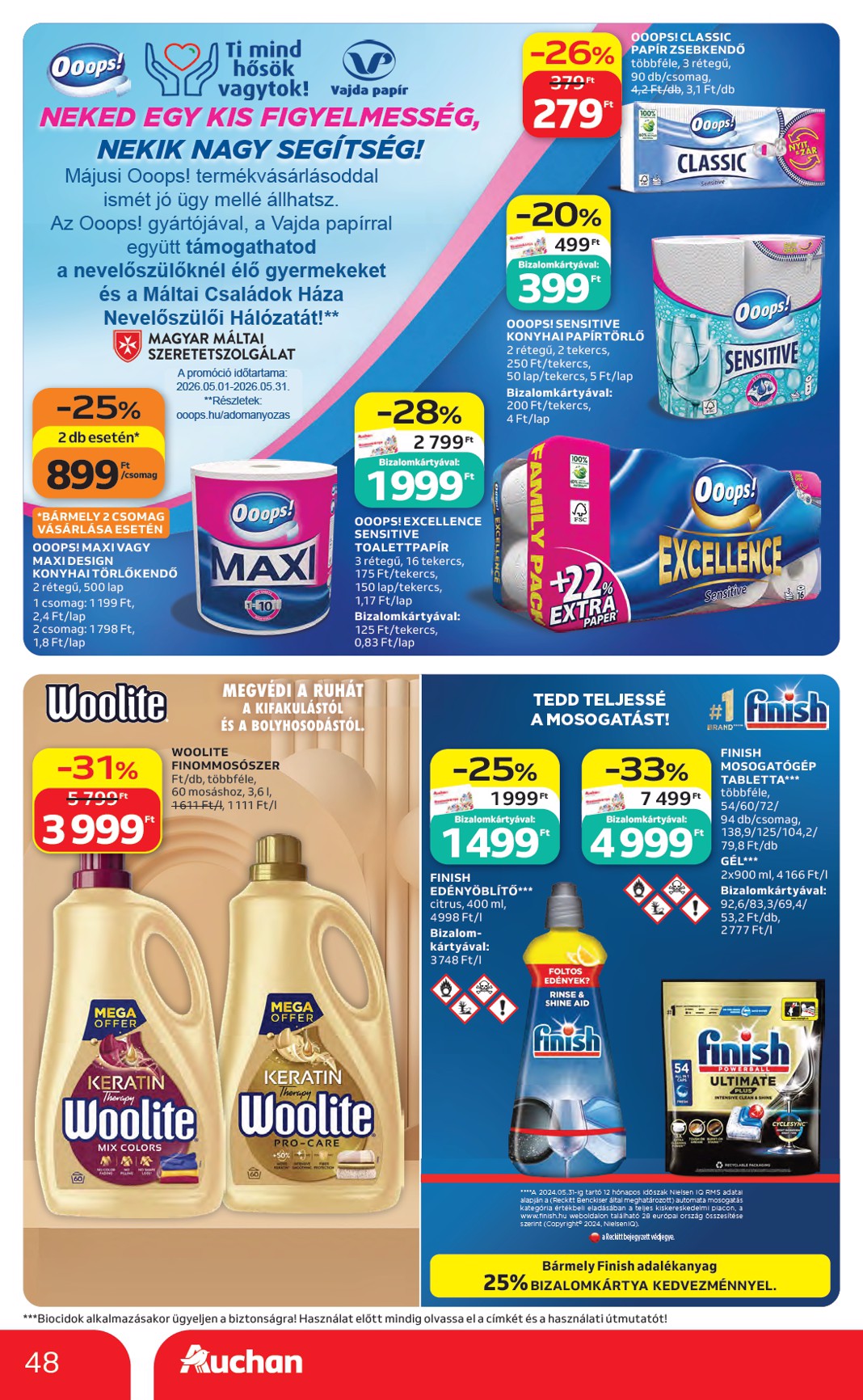 auchan - Aktuális Auchan Hipermarket szórólap érvényes csütörtöktől 2026.05.14.-től szerdától 2026.05.20.-ig - page: 48