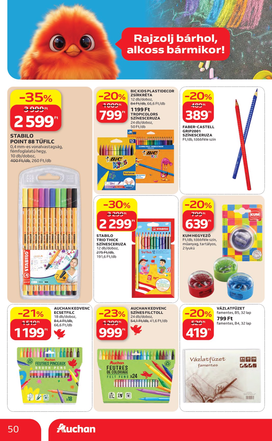 auchan - Aktuális Auchan Hipermarket szórólap érvényes csütörtöktől 2026.05.14.-től szerdától 2026.05.20.-ig - page: 50