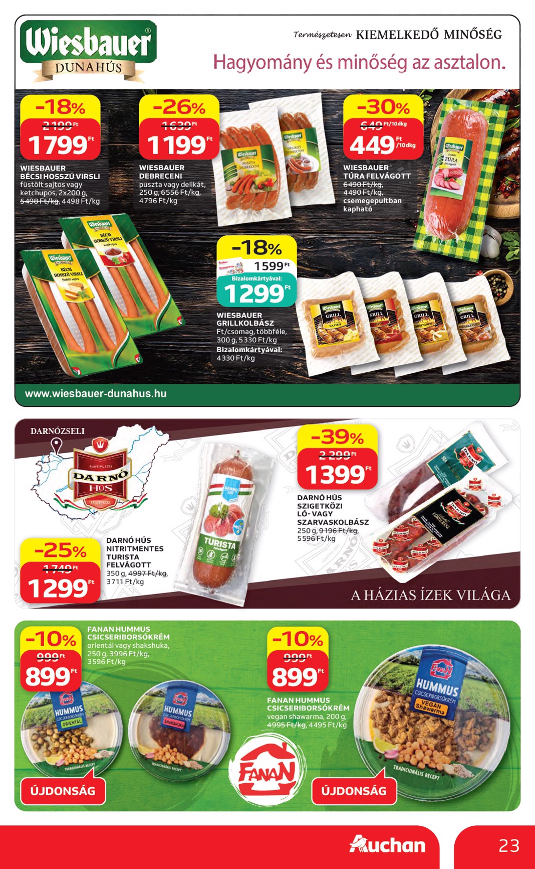 auchan - Aktuális Auchan Hipermarket szórólap érvényes csütörtöktől 2026.05.14.-től szerdától 2026.05.20.-ig - page: 23
