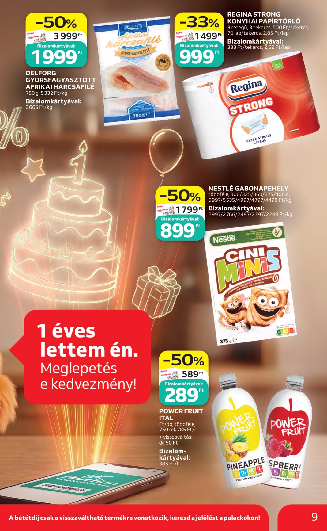 auchan - Aktuális Auchan Hipermarket szórólap érvényes csütörtöktől 2026.05.14.-től szerdától 2026.05.20.-ig - page: 9