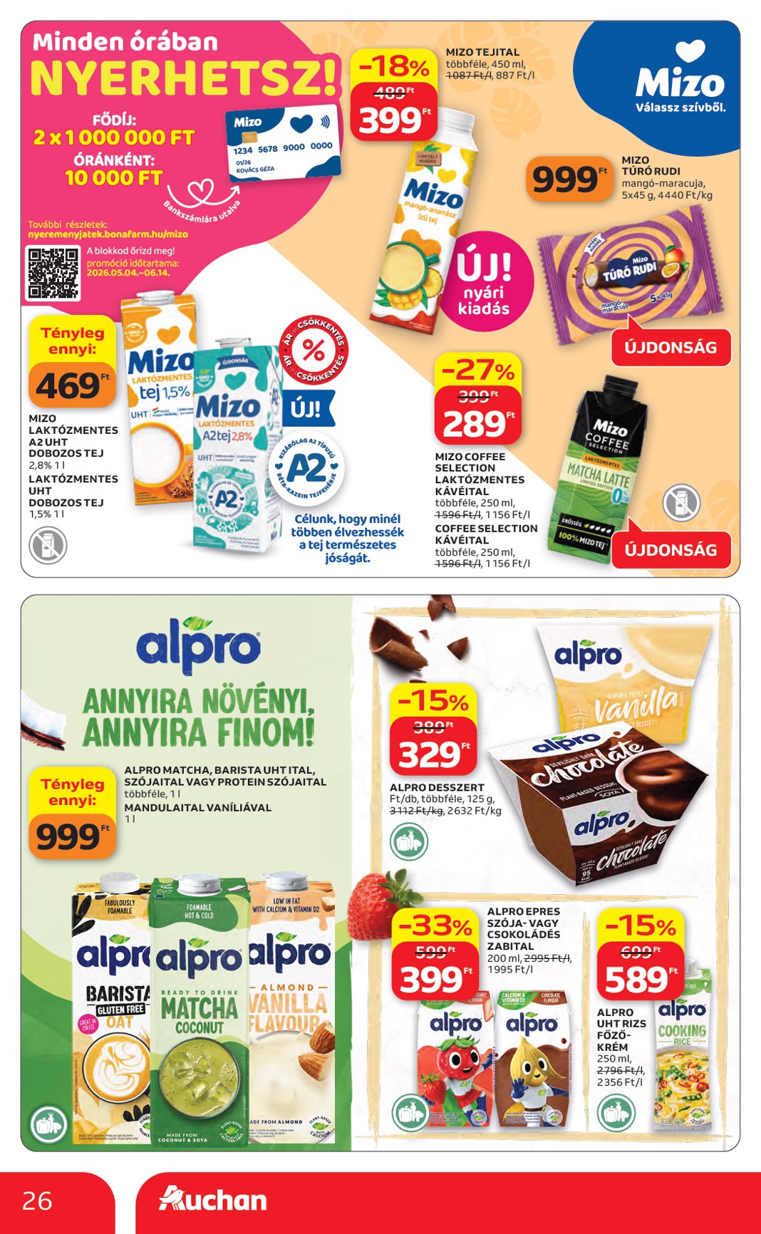 auchan - Aktuális Auchan Hipermarket szórólap érvényes csütörtöktől 2026.05.14.-től szerdától 2026.05.20.-ig - page: 26