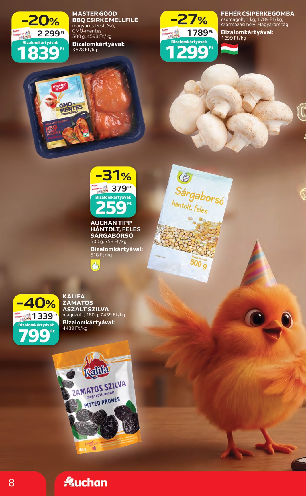 auchan - Aktuális Auchan Hipermarket szórólap érvényes csütörtöktől 2026.05.14.-től szerdától 2026.05.20.-ig - page: 8