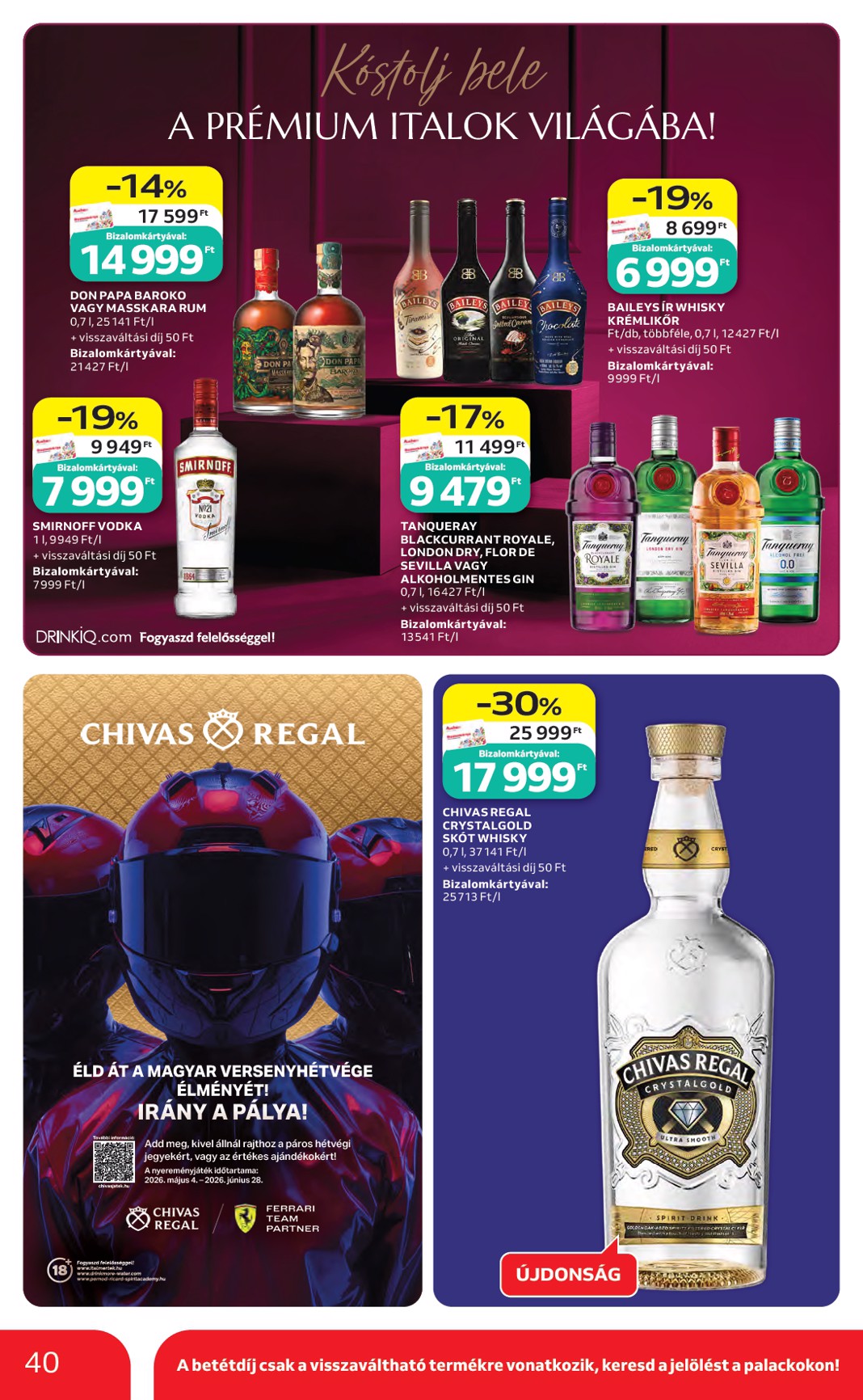 auchan - Aktuális Auchan Hipermarket szórólap érvényes csütörtöktől 2026.05.14.-től szerdától 2026.05.20.-ig - page: 40