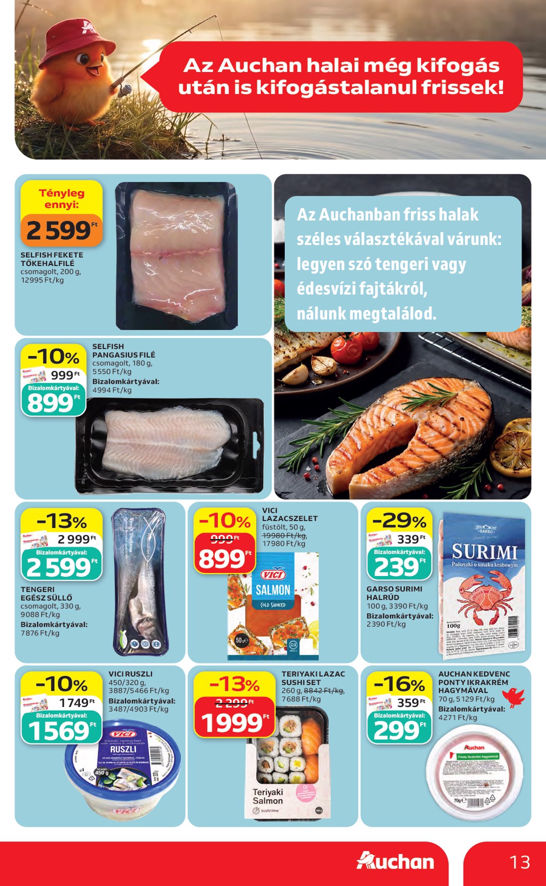 auchan - Aktuális Auchan Hipermarket szórólap érvényes csütörtöktől 2026.05.14.-től szerdától 2026.05.20.-ig - page: 13