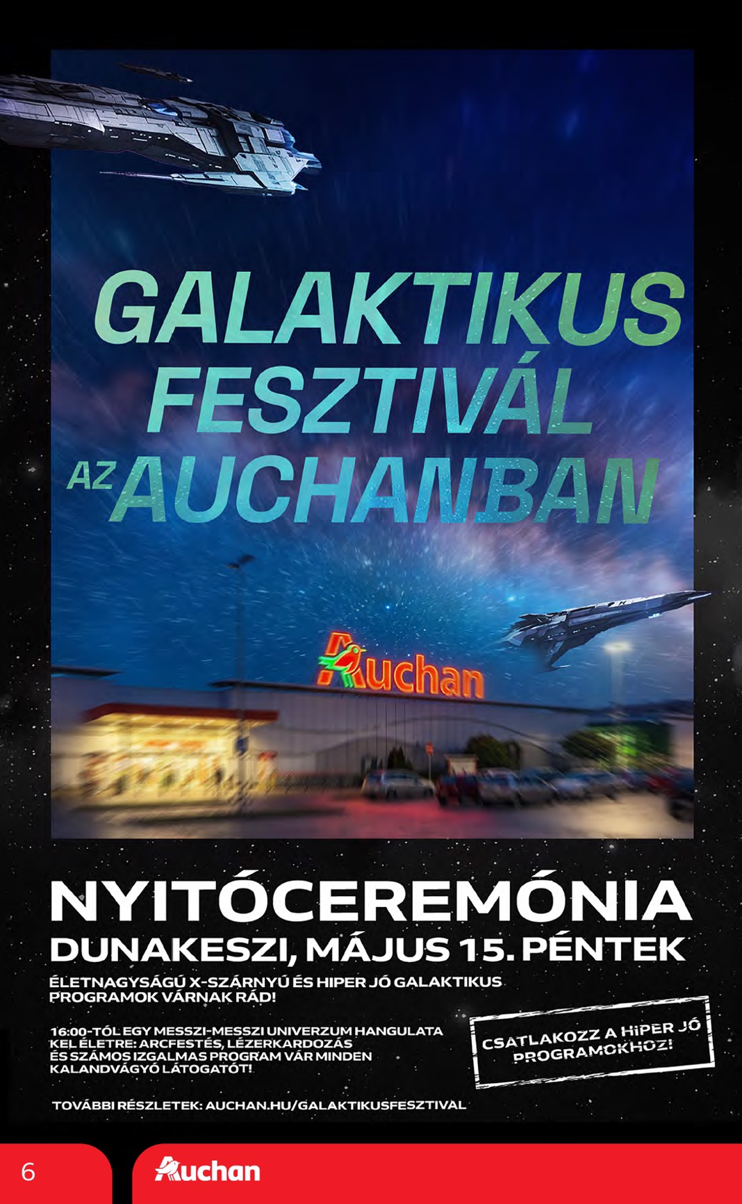 auchan - Aktuális Auchan Hipermarket szórólap érvényes csütörtöktől 2026.05.14.-től szerdától 2026.05.20.-ig - page: 6