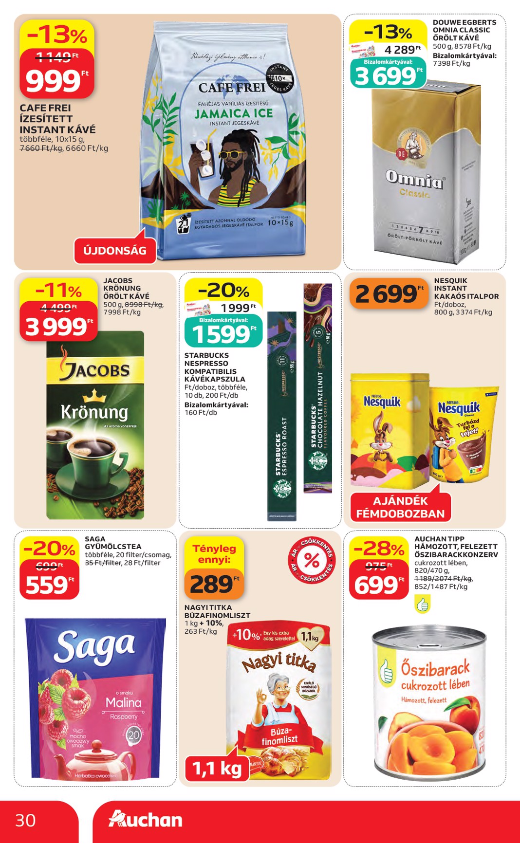 auchan - Aktuális Auchan Hipermarket szórólap érvényes csütörtöktől 2026.05.14.-től szerdától 2026.05.20.-ig - page: 30