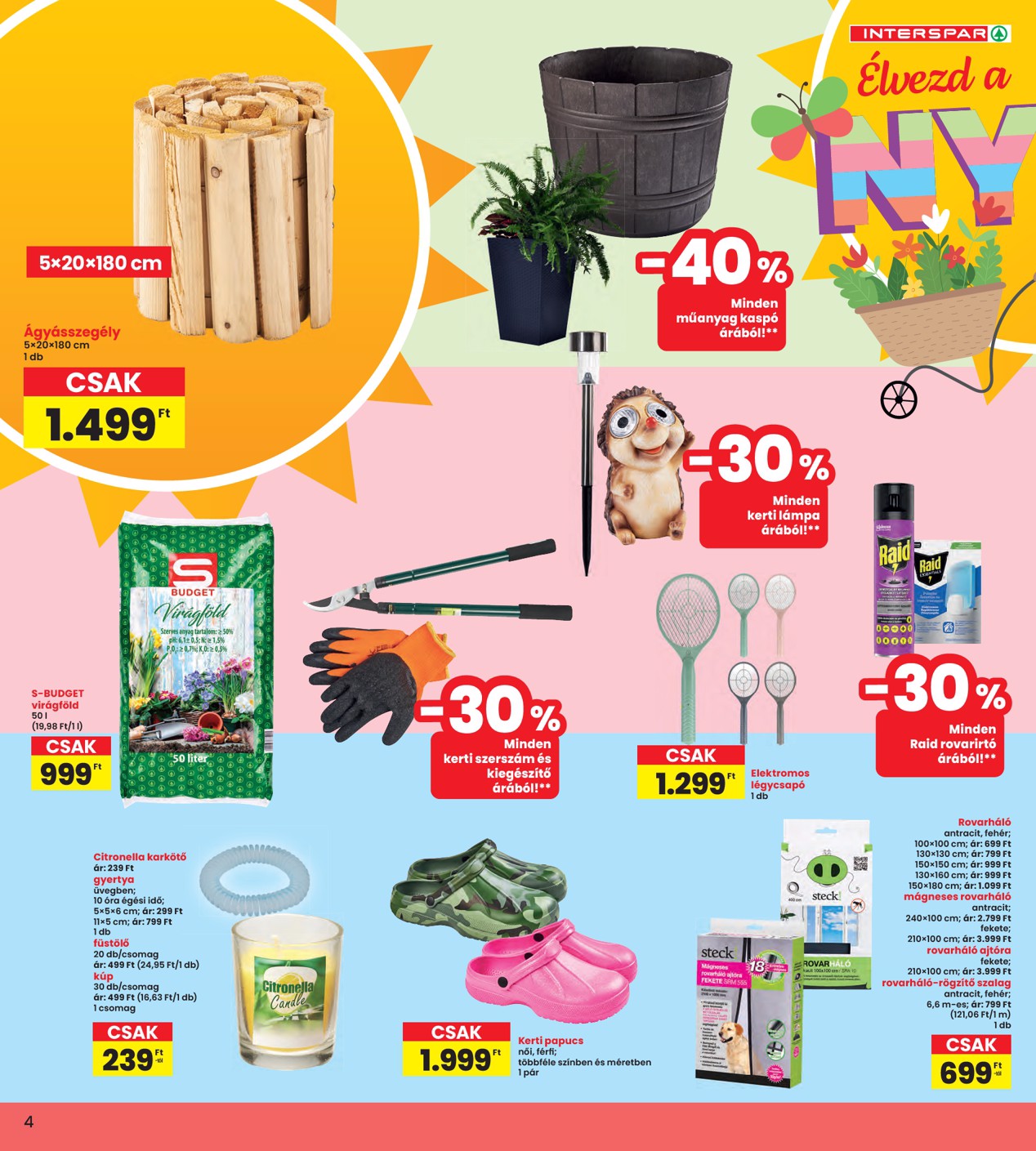 spar - INTERSPAR Nyár hirdetmény a következő hétre csütörtöktől 2026.05.28.-tól szerdától 2026.06.10.-ig - page: 4