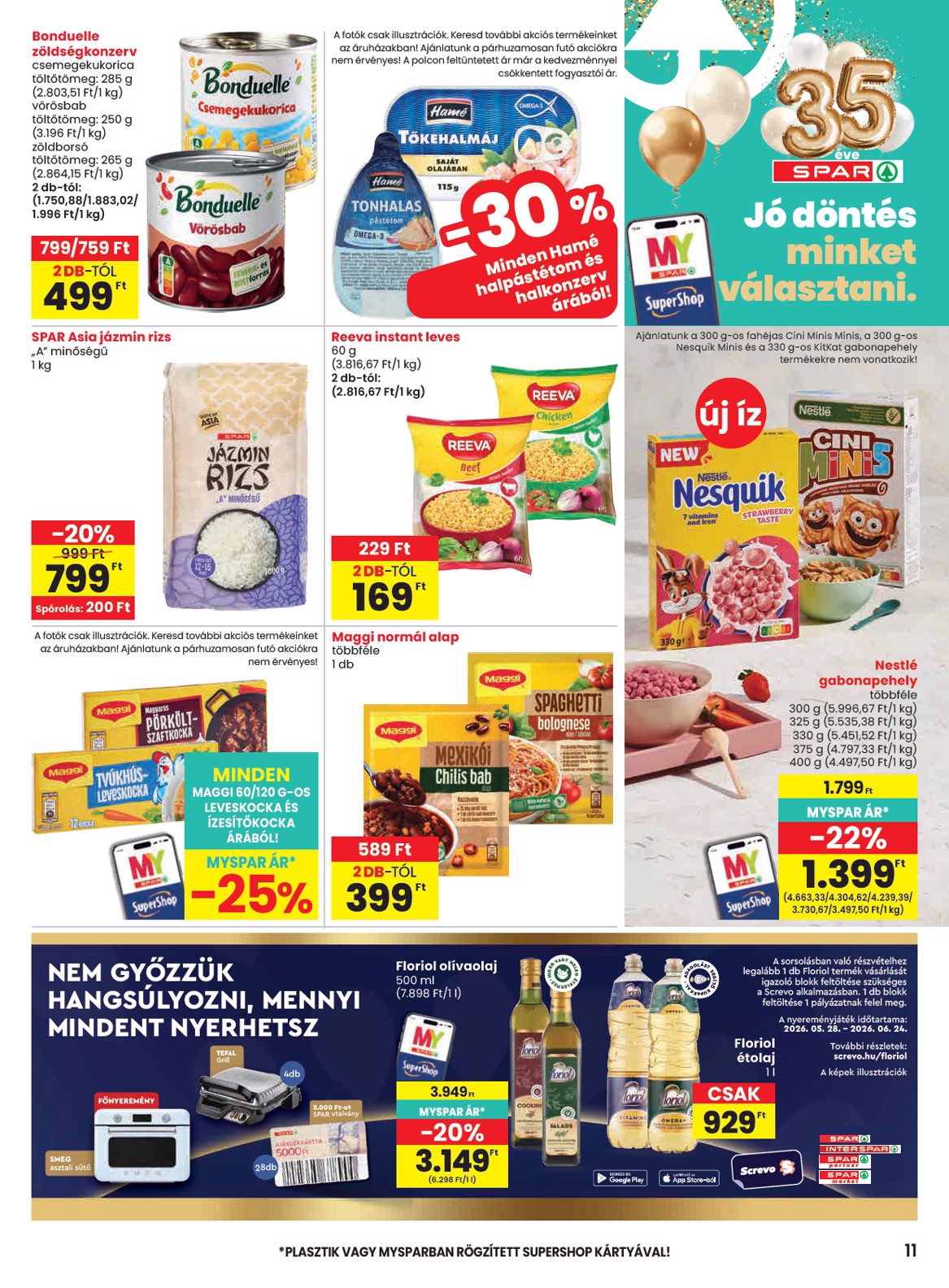 spar - SPAR hirdetmény a következő hétre csütörtöktől 2026.05.28.-tól szerdától 2026.06.03.-ig - page: 11