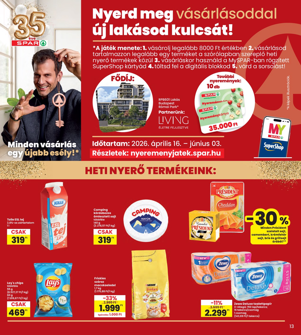 spar - SPAR - INTERSPAR szórólap hirdetmény a következő hétre csütörtöktől 2026.05.28.-tól szerdától 2026.06.03.-ig - page: 13