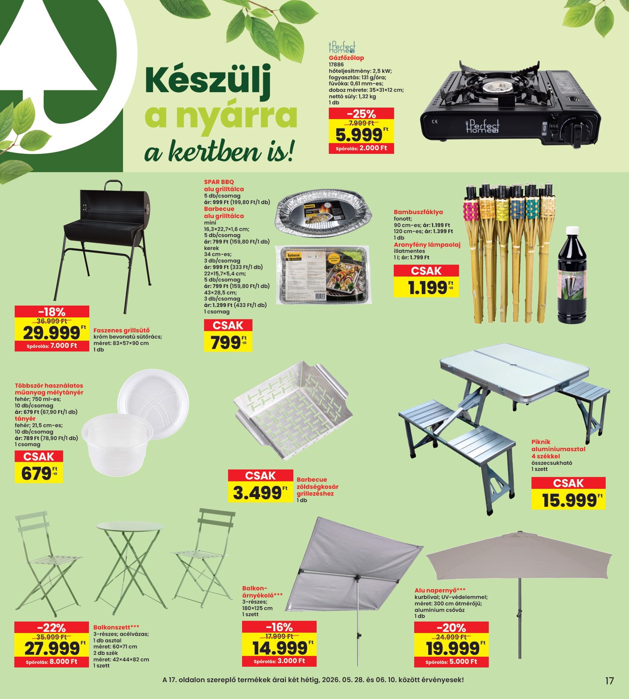 spar - SPAR - INTERSPAR szórólap hirdetmény a következő hétre csütörtöktől 2026.05.28.-tól szerdától 2026.06.03.-ig - page: 17