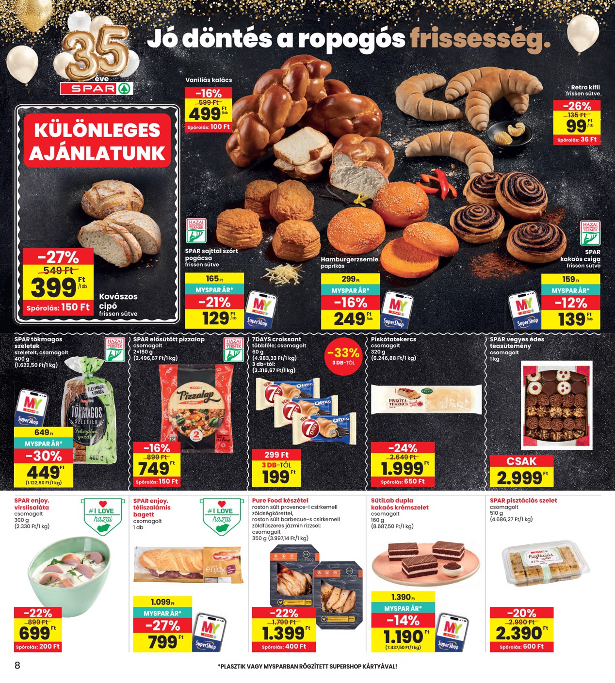 spar - SPAR - INTERSPAR szórólap hirdetmény a következő hétre csütörtöktől 2026.05.28.-tól szerdától 2026.06.03.-ig - page: 8