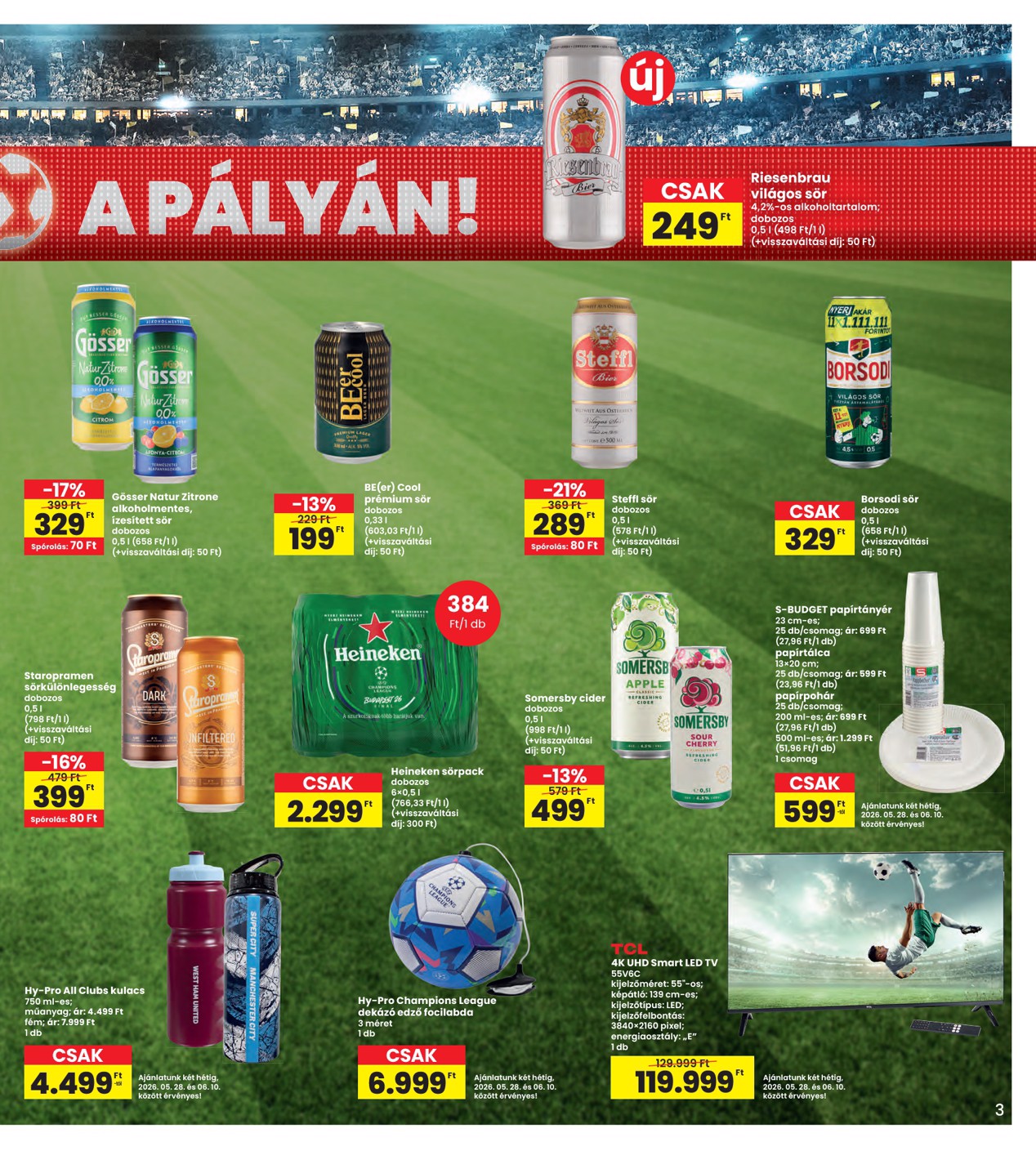 spar - SPAR - INTERSPAR szórólap hirdetmény a következő hétre csütörtöktől 2026.05.28.-tól szerdától 2026.06.03.-ig - page: 3