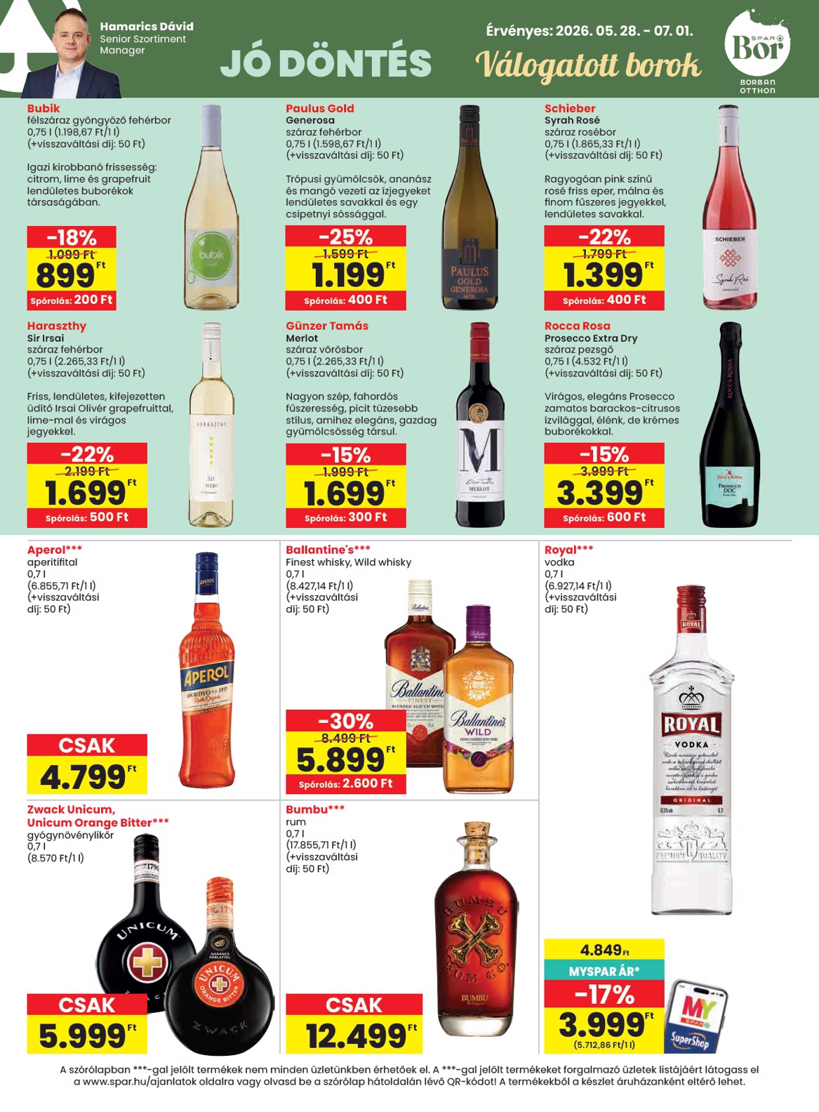 spar - Aktuális SPAR szórólap érvényes csütörtöktől 2026.05.28.-től szerdától 2026.06.03.-ig - page: 33