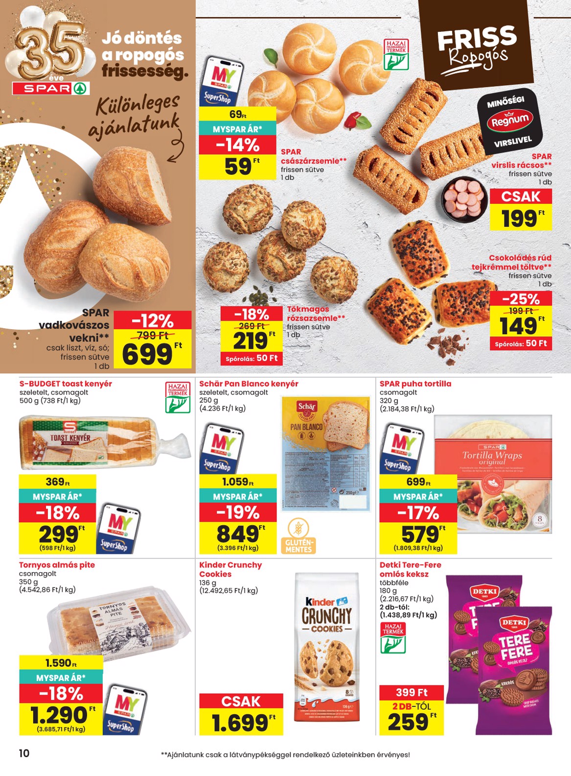 spar - SPAR hirdetmény a következő hétre csütörtöktől 2026.06.04.-tól szerdától 2026.06.10.-ig - page: 10