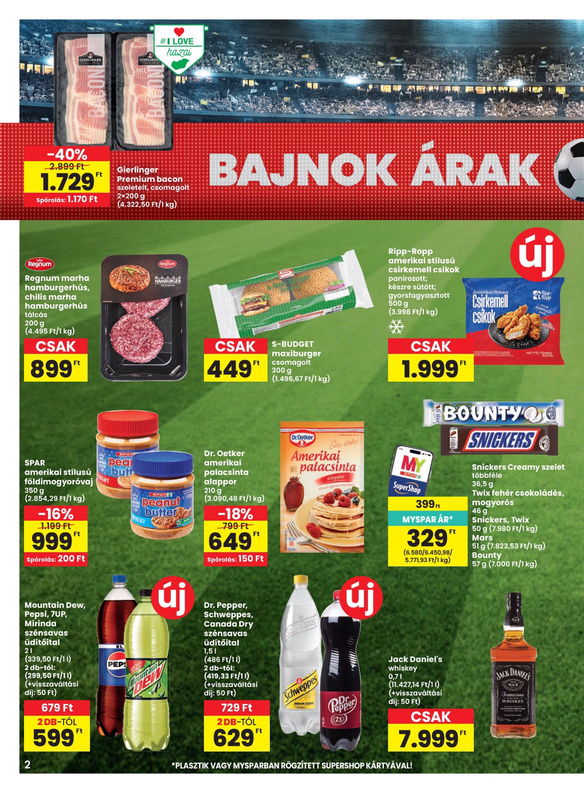 spar - SPAR hirdetmény a következő hétre csütörtöktől 2026.06.04.-tól szerdától 2026.06.10.-ig - page: 2