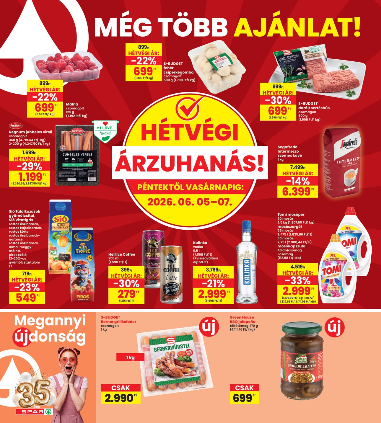spar - INTERSPAR hirdetmény a következő hétre csütörtöktől 2026.06.04.-tól szerdától 2026.06.10.-ig - page: 20