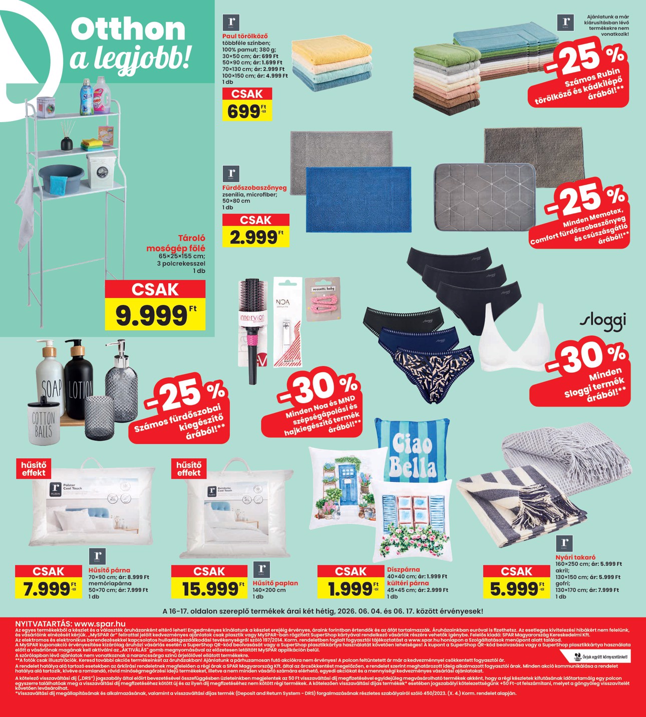 spar - INTERSPAR hirdetmény a következő hétre csütörtöktől 2026.06.04.-tól szerdától 2026.06.10.-ig - page: 16