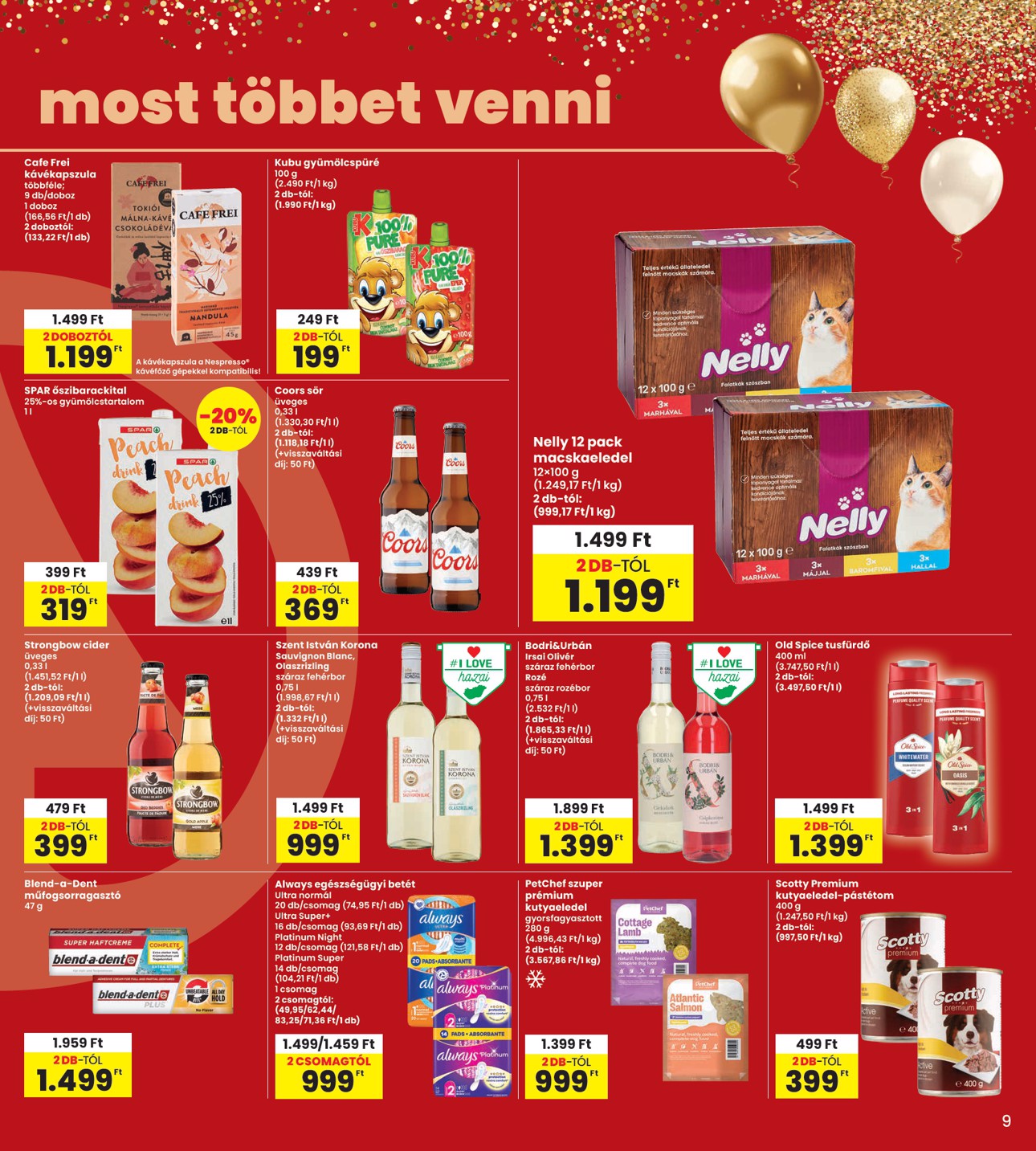 spar - INTERSPAR hirdetmény a következő hétre csütörtöktől 2026.06.04.-tól szerdától 2026.06.10.-ig - page: 9
