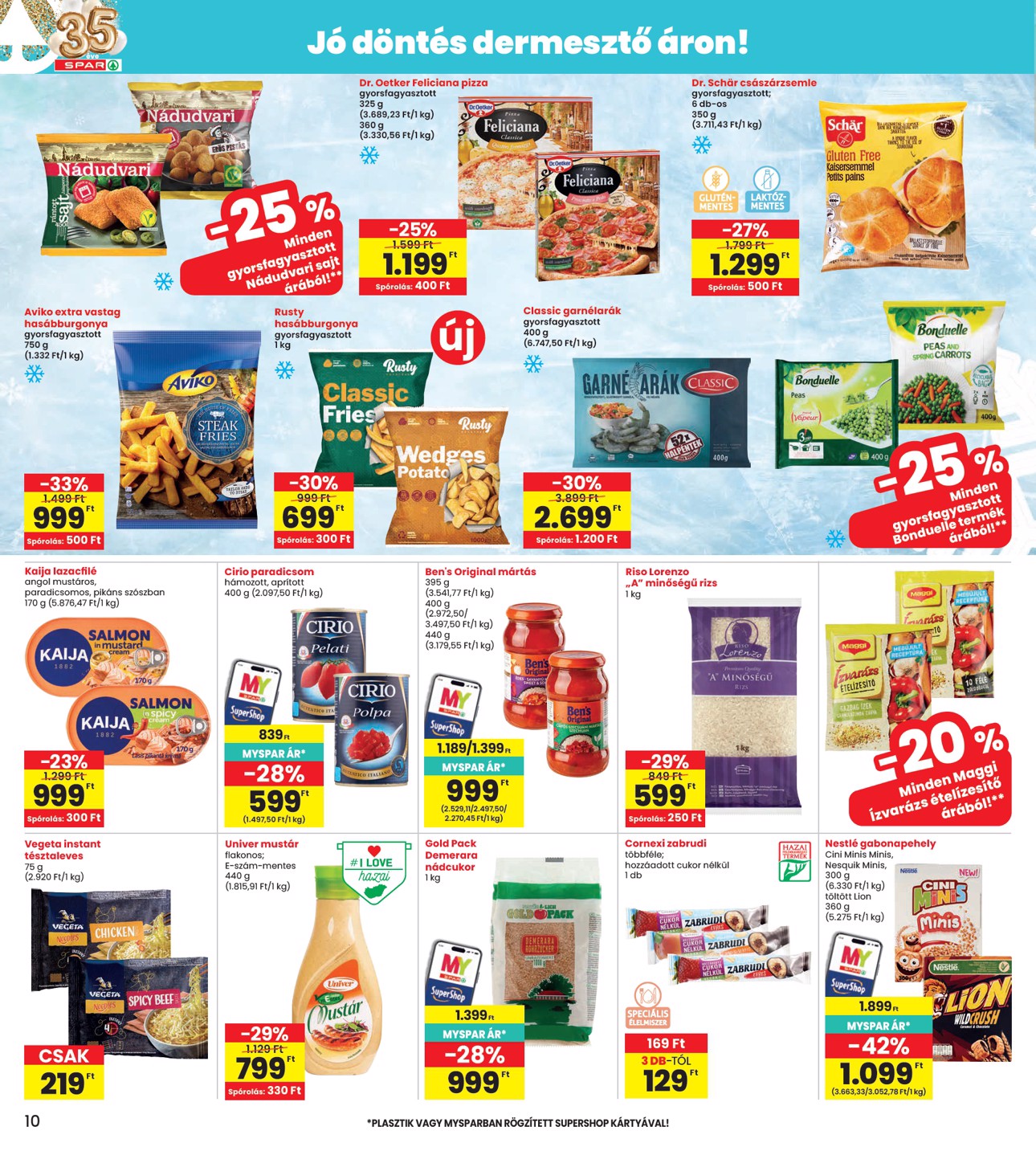 spar - INTERSPAR hirdetmény a következő hétre csütörtöktől 2026.06.04.-tól szerdától 2026.06.10.-ig - page: 10