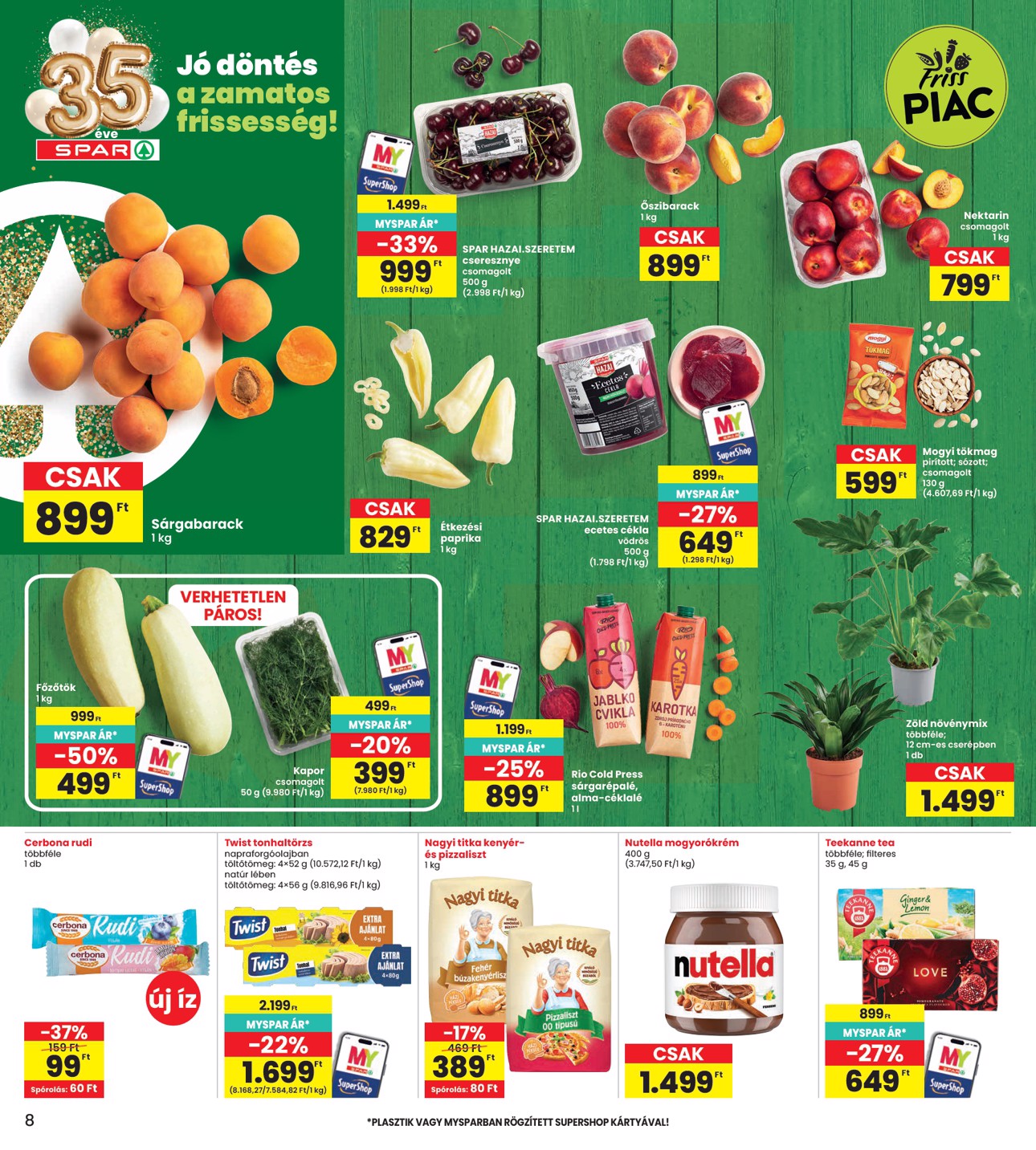 spar - INTERSPAR hirdetmény a következő hétre csütörtöktől 2026.06.18.-tól szerdától 2026.06.24.-ig - page: 8