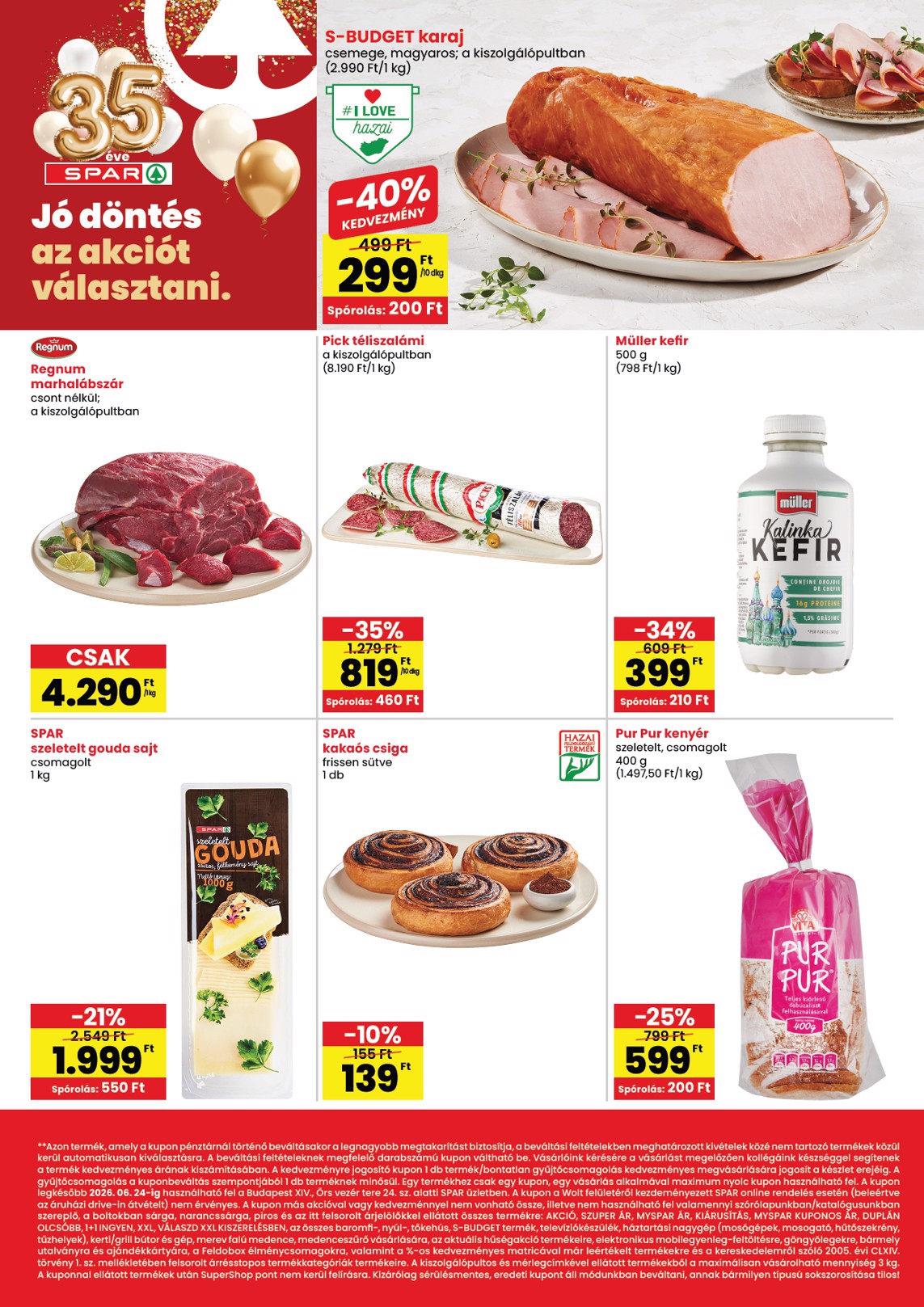 spar - SPAR - Bp. Örs vezér tere üzlet megújulás hirdetmény a következő hétre csütörtöktől 2026.06.18.-tól szerdától 2026.06.24.-ig - page: 2