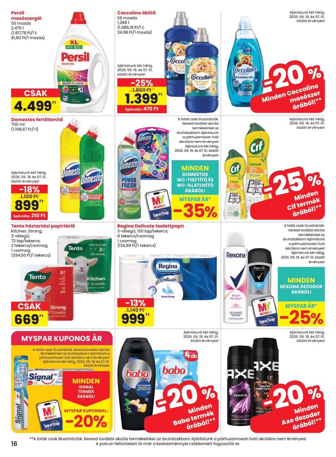 spar - SPAR hirdetmény a következő hétre csütörtöktől 2026.06.18.-tól szerdától 2026.06.24.-ig - page: 16