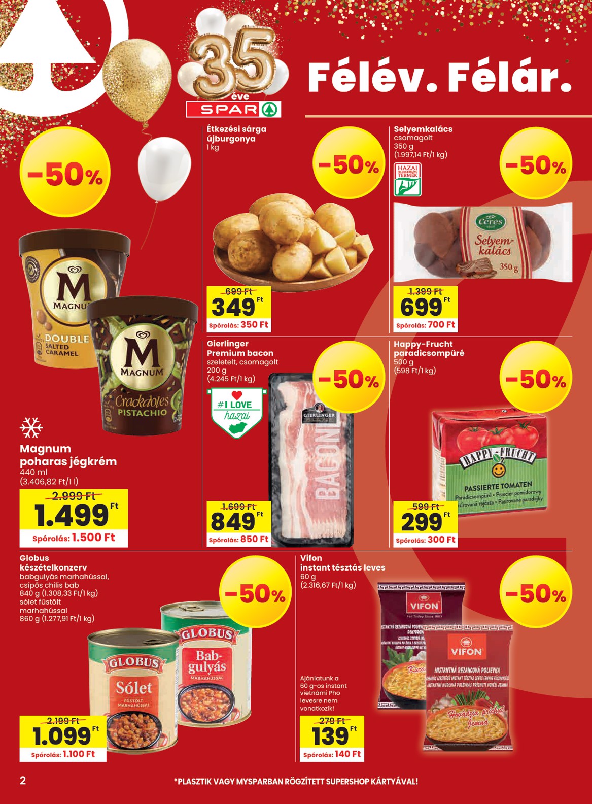 spar - SPAR hirdetmény a következő hétre csütörtöktől 2026.06.25.-tól szerdától 2026.07.01.-ig - page: 2
